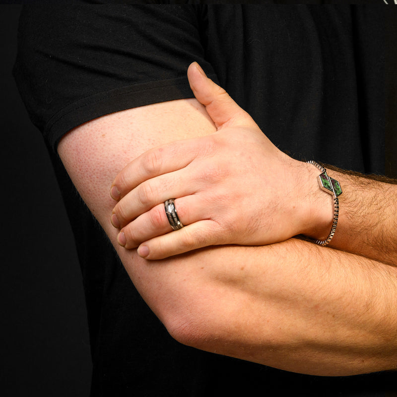 ROSCOE | 8mm Deer Antler Tungsten Ring