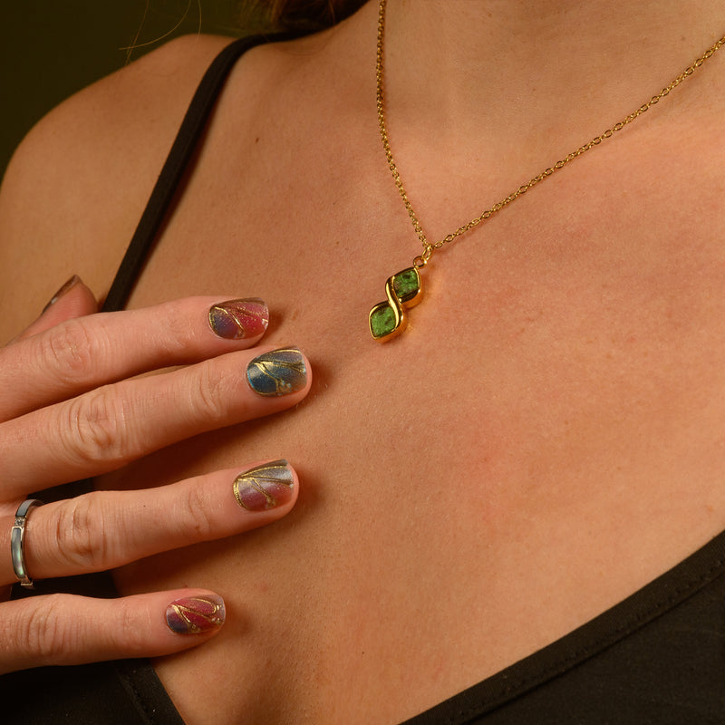 AUREA | Malachite Stone & Gold Necklace