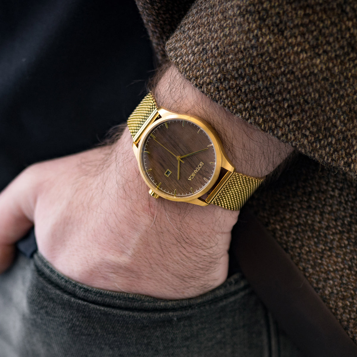 LEGACY | Steel Case Watch & Walnut Dial