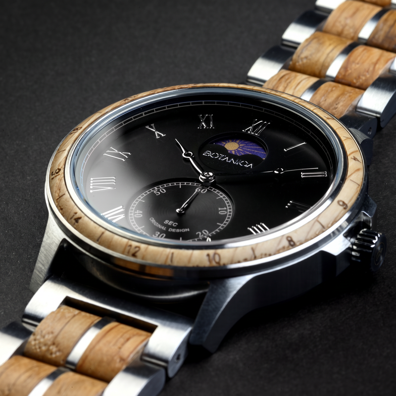 DAYMARK | Whiskey Wood Watch & Black Dial