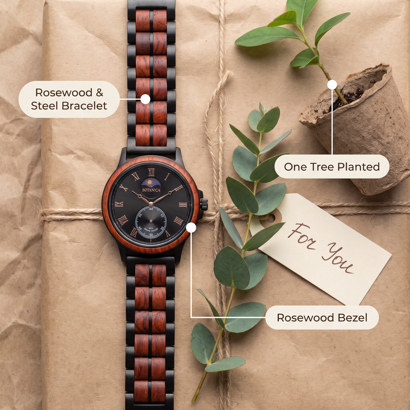 SUMMIT | Rosewood Watch & Black Dial
