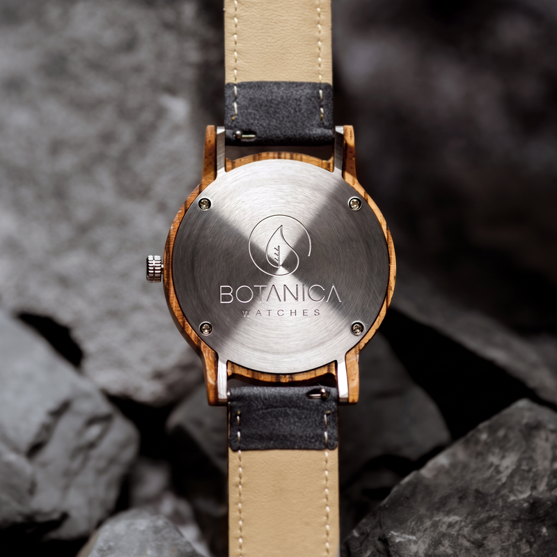 NAPOLEON | Zebrawood Watch & Blue Dial