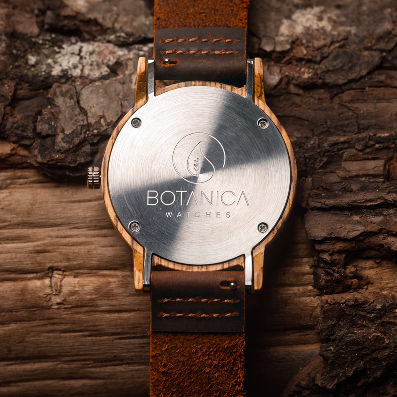 WINSTON | Zebrawood Watch & Black Dial
