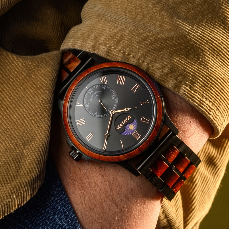 SUMMIT | Rosewood Watch & Black Dial