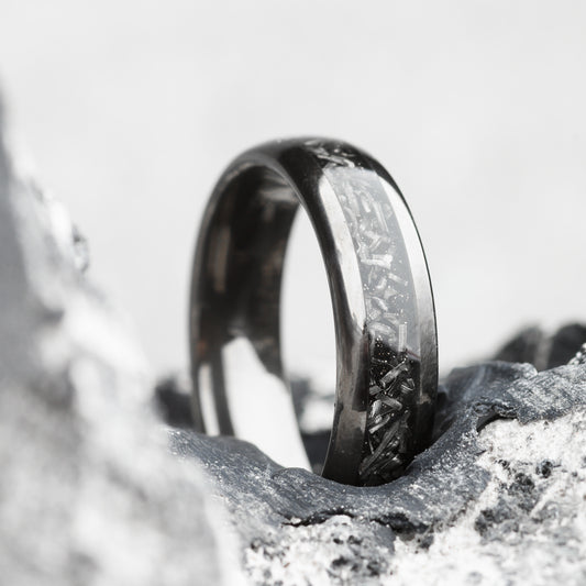 Meteorite Stone Tungsten Ring | PERCY 6mm