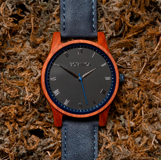 Rosewood Watch & Black Dial | CONSTANTINE