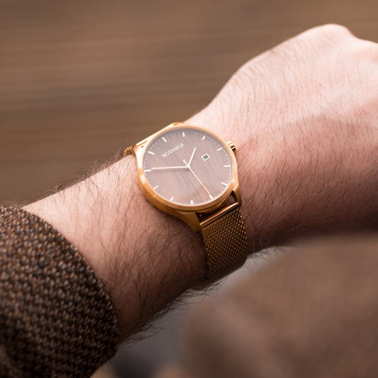 Steel Case Watch & Walnut Dial | LEGACY