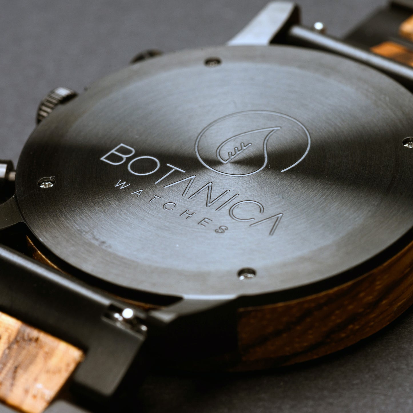 Chronograph Wooden Watch for Men with Zebrano Case & Rosewood Dial | Odin