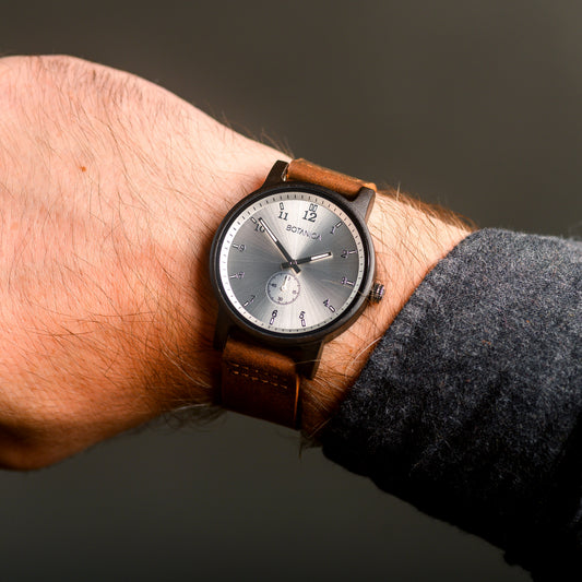 Sandalwood Watch & Silver Dial | RUMI