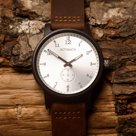 Sandalwood Watch & Silver Dial | RUMI