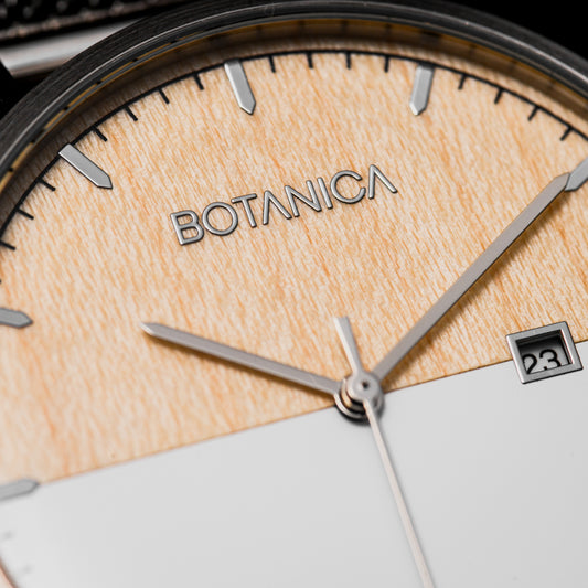 Steel Case Watch & Maple Dial | WANDERLUST