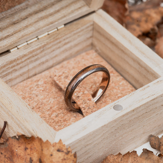 Whiskey Wood Tungsten Ring | TENNESSEE 4mm