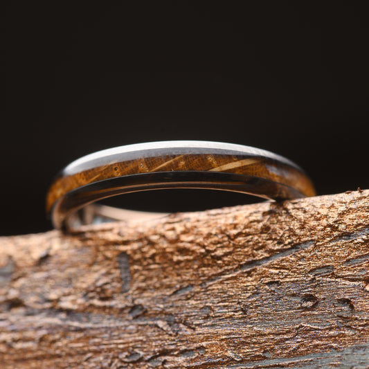 Whiskey Wood Tungsten Ring | TENNESSEE 4mm