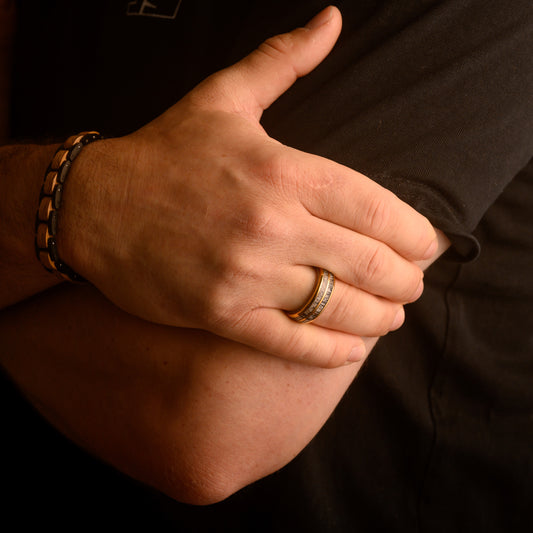 Deer Antler Tungsten Ring | ROSCOE 8mm